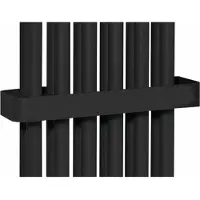 Sapho Fede handdoekhouder voor radiator mat zwart 32cm