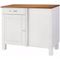 DOMUS Römö-Hoekkast - Wit/Honing Grenen
