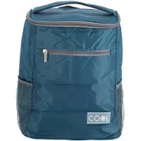 Progarden Strand/camping koeltas - Rugtas/rugzak model - 23 x 15 x 36 cm - 2 vakken - blauw