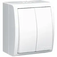 Kontakt-Simon AQW5/11, kunststof, wit, IP54, 250 V, 10 A, 60 mm