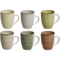 Studio Tavola Koffiebeker Nature Doos A 6 Stuks Multi multi Aardewerk Svenska Living Beker