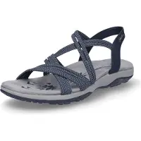 SKECHERS REGGAE SLIM - TURN IT UP Dames Sandalen - Navy