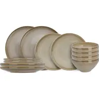 Cosy & Trendy Serviesset Conico 12-delig / 4 personen - 4 dinerborden, 4 dessertborden en 4 kommen