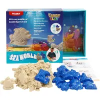 Sandy Clay speelzand, Seaworld, 600g, met vormpjes en achtergrond