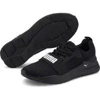 Puma Mannen, Sneakers, Bedrade loop Jr, Zwart, (37.5)