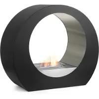 Moritz Ethanol haard design zwart 90x36x78 cm bio haard met RVS brander 1,5L