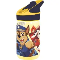 Ryhmä Hau PAW Patrol Tritan Premium Drinkfles - 480 ml – Sluit goed af – Drinkfles voor kinderen – Geel/Blauw