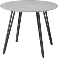 Bega Keukentafel Floris - Ø100x75cm - Betonlook - - Keukentafel - Grijs; Betonlook - Melamine; MDF; Metaal