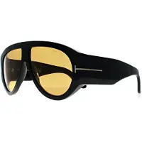 Tom Ford Bronson FT1044 01E glanzend zwart bruine zonnebril