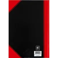 Bantex Boeken & Pads Schrijfblok A4 Geruit Gebonden Rood, Zwart 96 Vellen