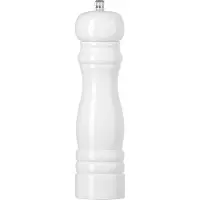 Cookinglife Zoutmolen Rocca Wit Glanzend - Keramische Molen - 21.5 cm