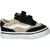Vans Brooklyn LS sneakers zwart/panter Jongens/Meisjes Suède Dierenprint - maat 23,5