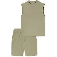 Schiesser Pyjama kort 'Modern' jade groen