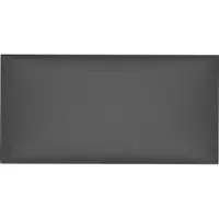 vidaXL Wand Hoofdbord 12 st 30 x 15 cm Grijs Stof