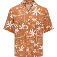 Only & Sons Overhemd 'ONSDash' oranje / wit