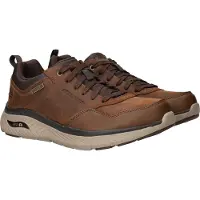 SKECHERS Arch Fit Crosser Sneakers bruin Leer Maat 40