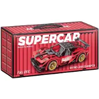 Lobbes bouwsteentjes sportauto pull back - 488 stuks speelgoed.