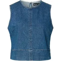 Pieces Blouse 'PCSILKE' blauw denim