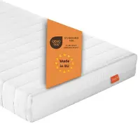 Sleepling Basic 30 - matras 90x200 cm comfortschuim - hardheidsgraad 2 zacht - 11 cm hoogte - afneembare hoes - Made in EU - topkwaliteit - 90 x 200 x 11 cm - wit