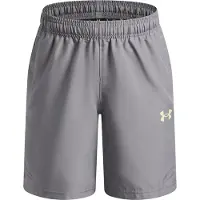 Under Armour Tech Utility Woven Trainingsbroekje Kids Donkergrijs Lichtgroen