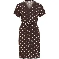 Vila Blousejurk 'VIIda Paya' bruin / wit
