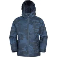 Mountain Warehouse Ravine bedrukte lichtgewicht waterdichte jas voor kinderen/Kinderen (Donkerblauw)