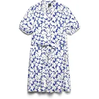 Vero Moda Blousejurk 'VMDicthe' donkerblauw / wit