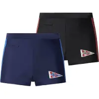 Jan Vanderstorm herren 2-Pack Zwembroek - 08 - donkerblauw - Plus Size