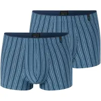 Schiesser Boxershorts ' Long Life Soft ' blauw / lichtblauw