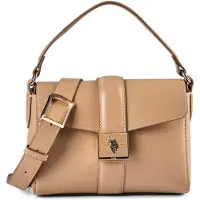 U.S. POLO ASSN. Schoudertas 'Margaret' lichtbruin