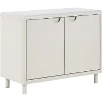 Beliani KORVO - Opbergkast met 2 deuren - Lichtbeige - Mesh