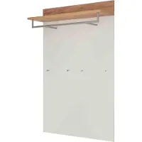 Huisenthuis.nl Kapstokpaneel Alicante Eiken - Wit - 4 haken - Breedte 96 cm - Diepte 29 cm - Hoogte 147 cm