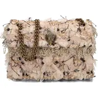Kurt Geiger London Dames Schoudertassen Tweed Mini Kensington - Beige - Maat ONESIZE