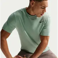 Nike Trainingsshirt Dri-FIT Solid Crew - Groen/Zwart