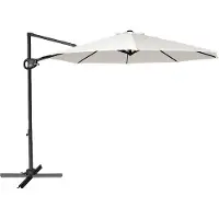 Axi Solea Zweefparasol Ø 300cm Antraciet/beige