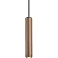 QAZQA Design hanglamp donkerbrons GU10 50mm IP44 - Tuba