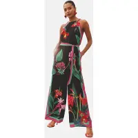 Love & roses Jumpsuit groen / framboos / rood / zwart