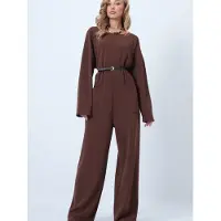 Trend Alaçatı Stili Jumpsuit bruin