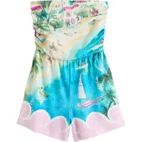 Next Jumpsuit sand / azuur / groen / rosa