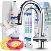 ARI Keukenmengkraan Nordic met aansluiting voor waterfilter, uitschuifbare douche, 360° draaibaar, chroom