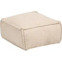 Beliani SHERALI - Poef-Beige-Katoen