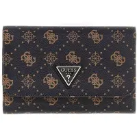 GUESS identiteitskaarthoesje Silia Passport Organizer Espresso Logo donkerbruin