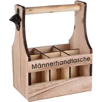 UNUS Flessendrager 6 flessen Männerhandtasche bierdrager met flesopener cadeau