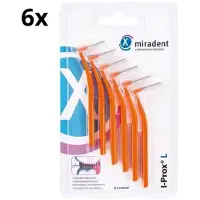 Miradent Interdentale Ragers I-Prox L 0,8 mm Conical Oranje 6x 6 stuks