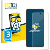 BROTECT Screenprotector 3 Stuks voor Samsung Galaxy F55 Beschermglas transparant