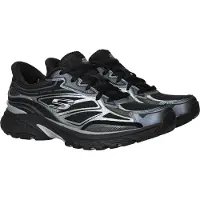 SKECHERS Sneakers laag 'STAMINA' zwart / zilver