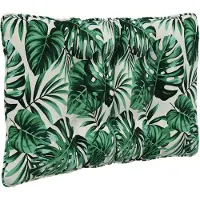 vidaXL Buitenbankkussen Polyester Bladpatroon 80 x 43 x 10 cm