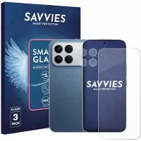 Savvies 3 Stuks Screenprotector - geschikt voor Xiaomi Poco F8 Ultra 5G (Voor+Camera) - beschermfolie glas transparant