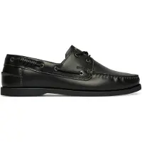 HUGO Leren bootschoenen met veterdetail Maat 44
