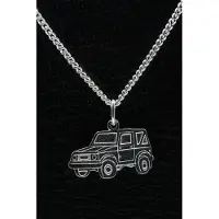MOOYE ® - Collectie Zilveren Terreinwagen ketting hanger